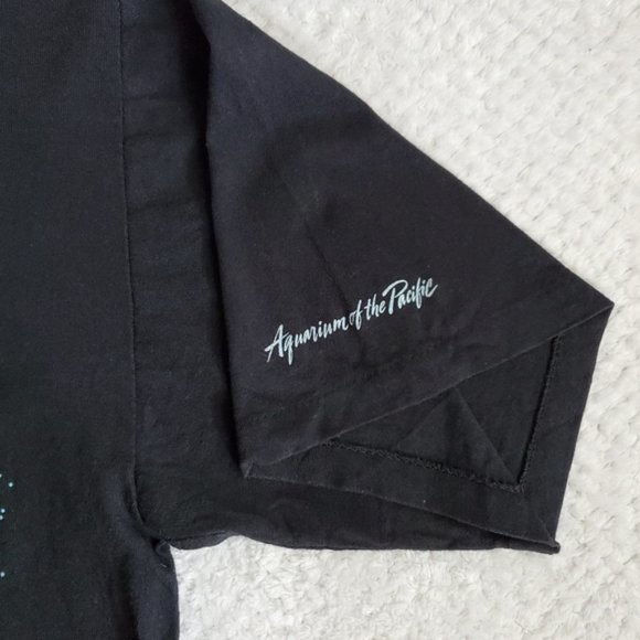 1998 Vintage Peter Kull Aquarium Of The Pacific Jellyfish Print T-Shirt Size XXL - Picture 3 of 9